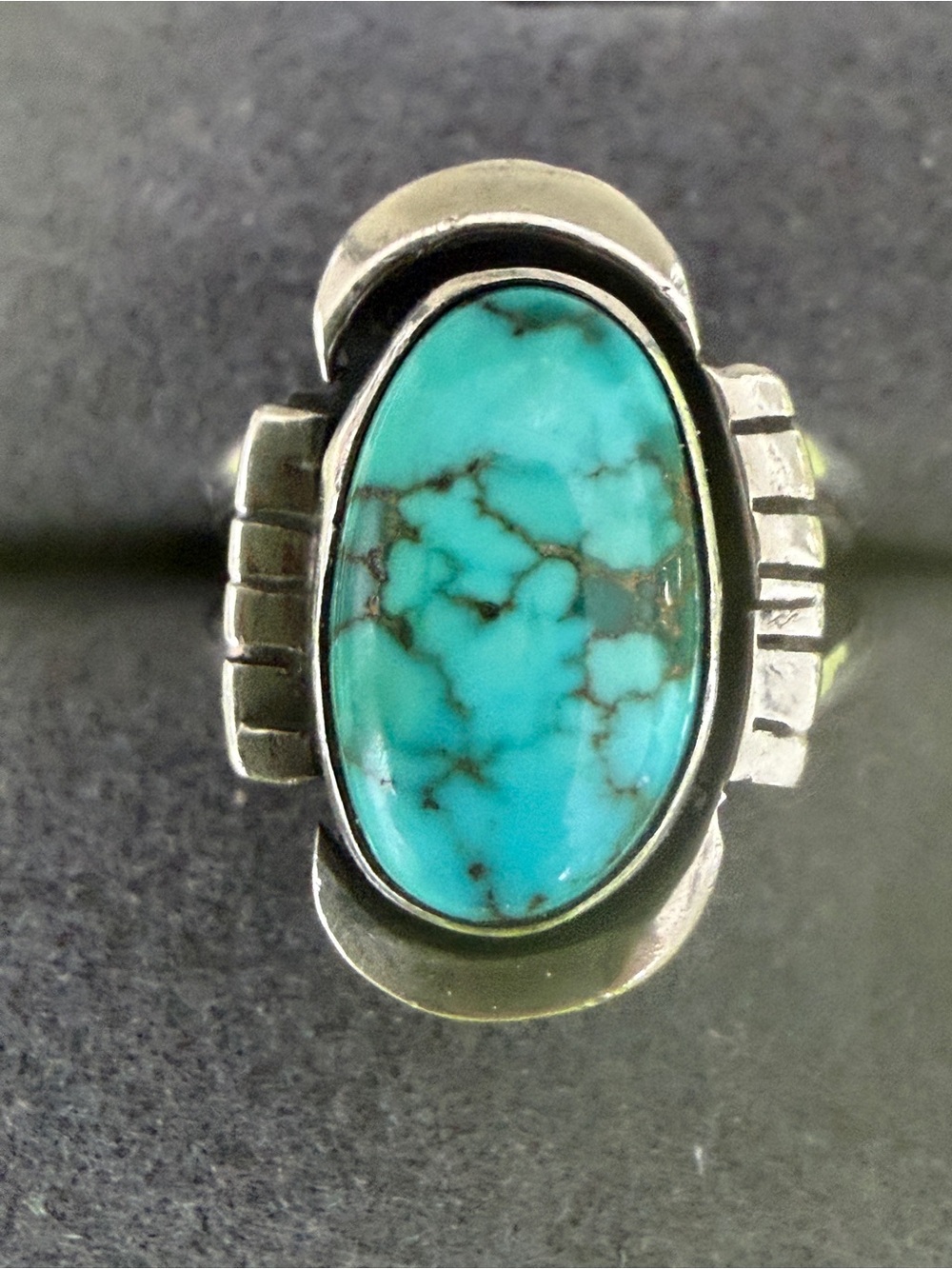 Vintage Navajo Sterling Turquoise Ring